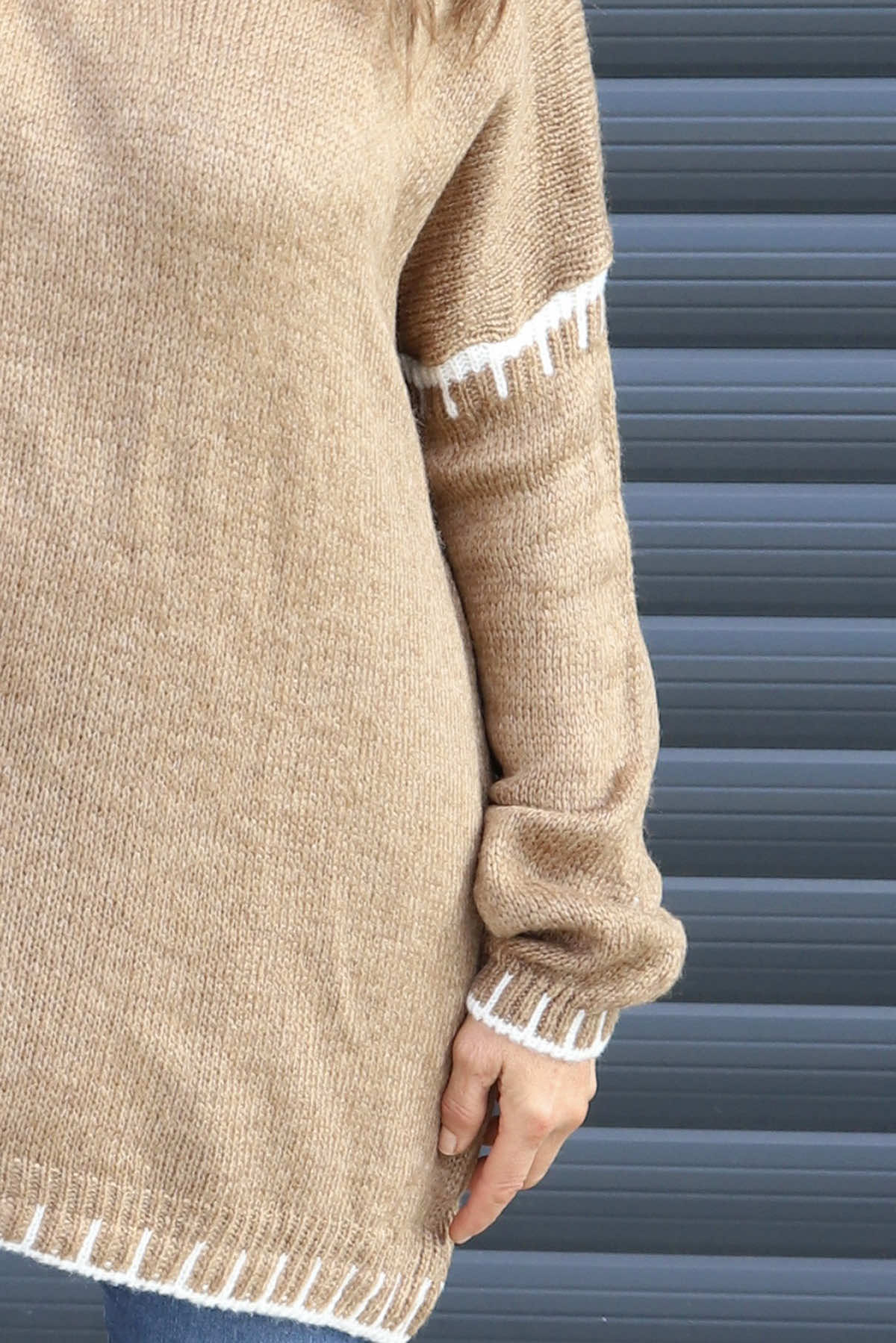 Emma Knitted Jumper Camel