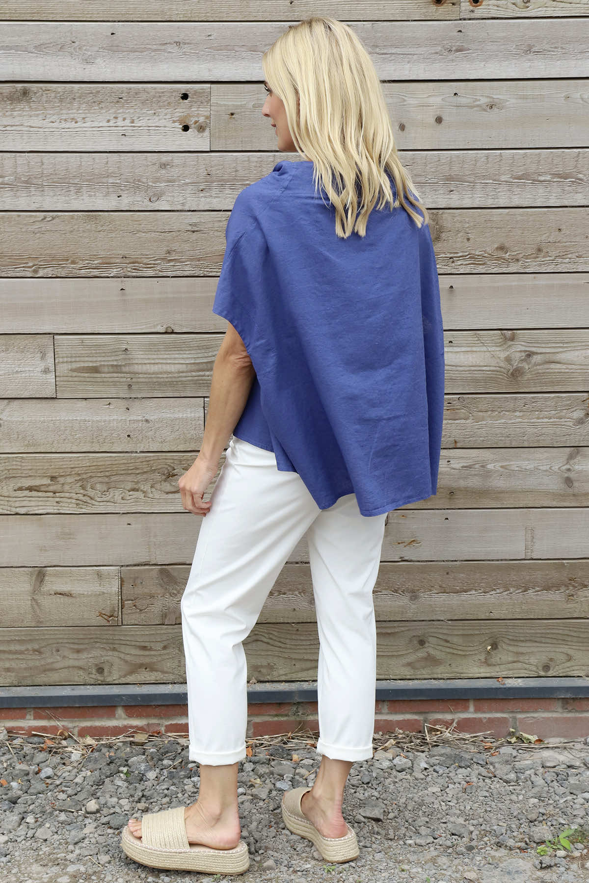 Sabella Linen Shirt Royal Blue