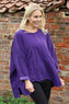 Daisy Needlecord Top Purple