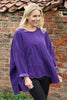 Daisy Needlecord Top Purple