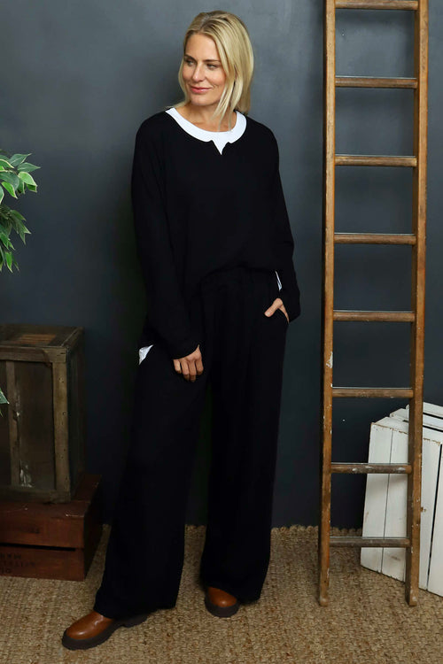 Rehema Wide Leg Trousers Black