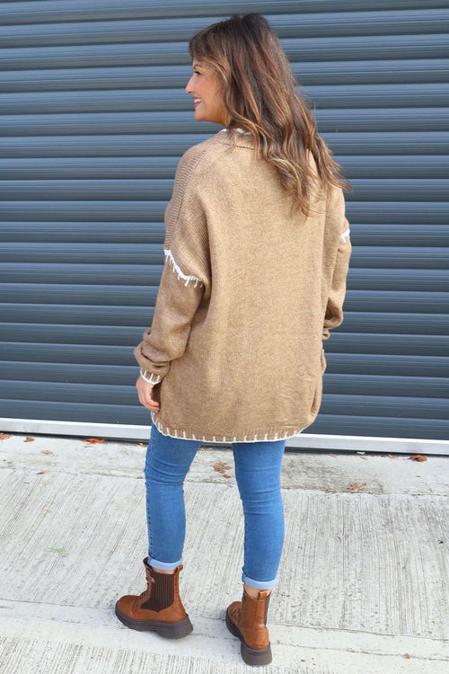 Emma Knitted Jumper Camel - Image 4