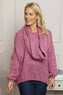 Baylin Scarf Knitted Jumper Pink