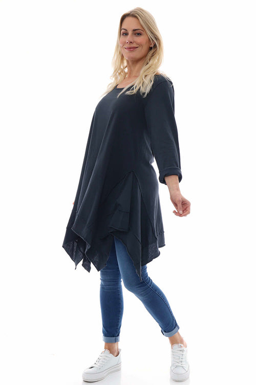 Rosie Cotton Tunic Charcoal