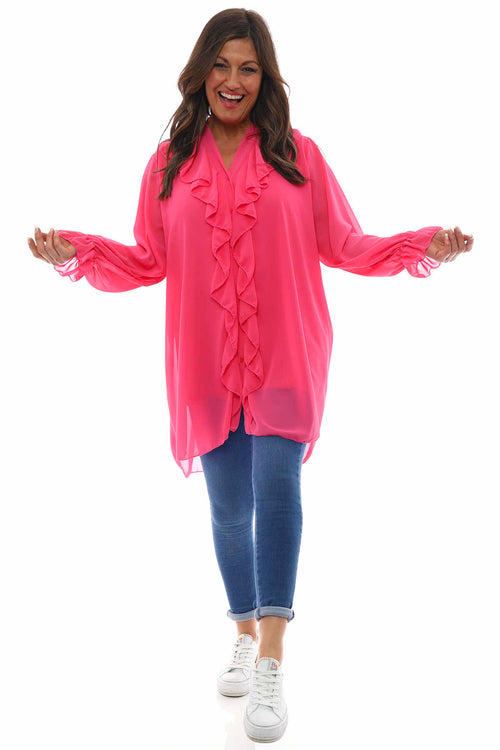 Dorota Shirt Tunic Bubblegum Pink - Image 5