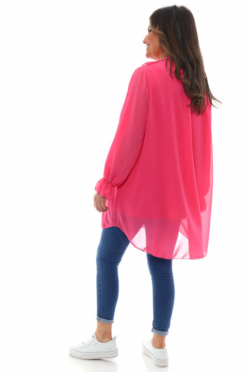 Dorota Shirt Tunic Bubblegum Pink - Image 6