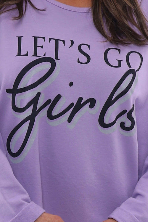 Let's Go Girls Cotton Top Lilac - Image 4