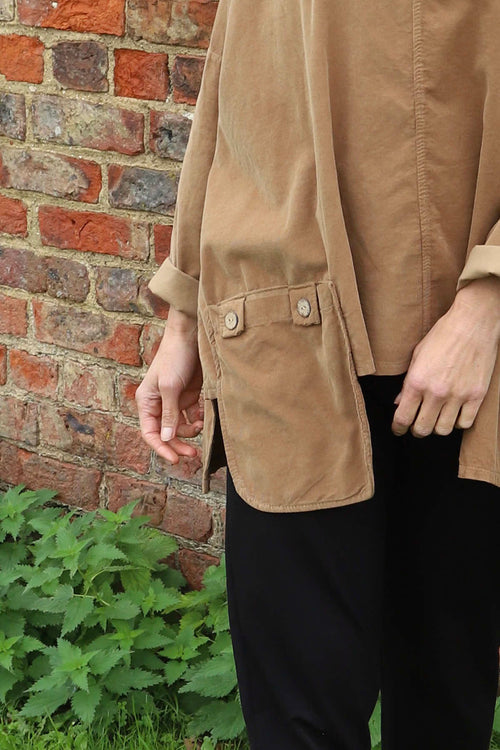 Daisy Needlecord Top Camel - Image 3