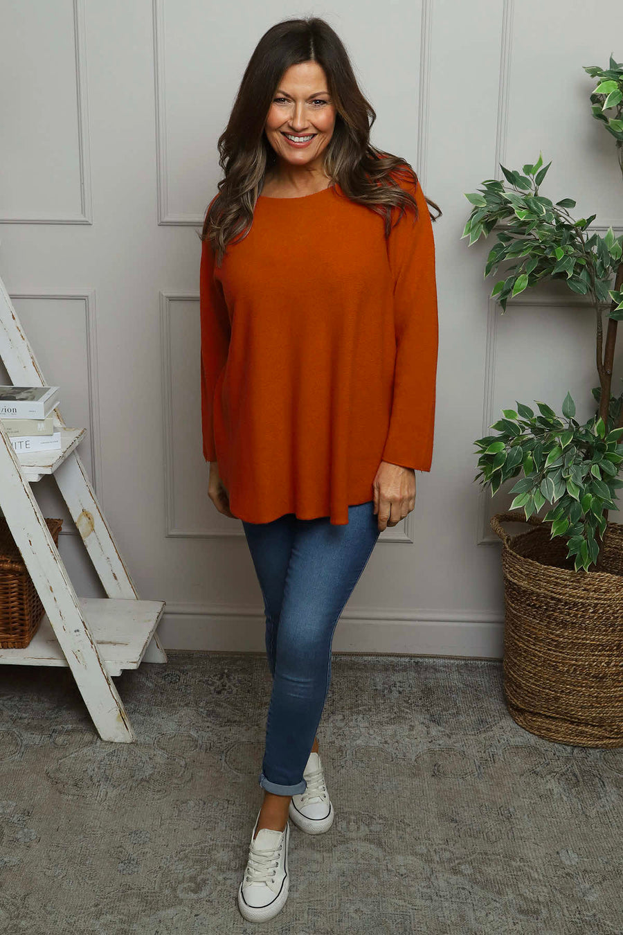 Alazne Jumper Burnt Orange