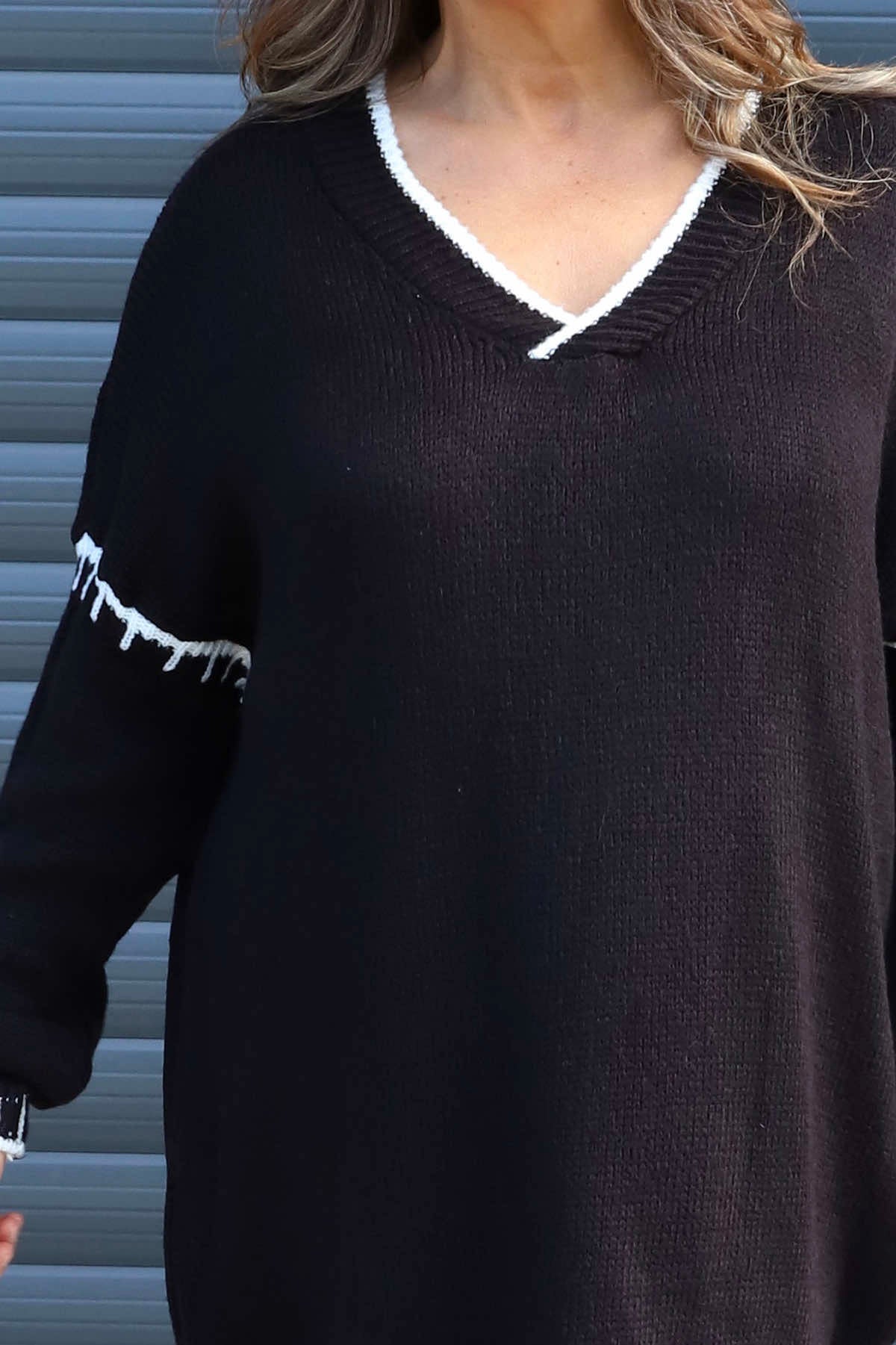 Emma Knitted Jumper Black