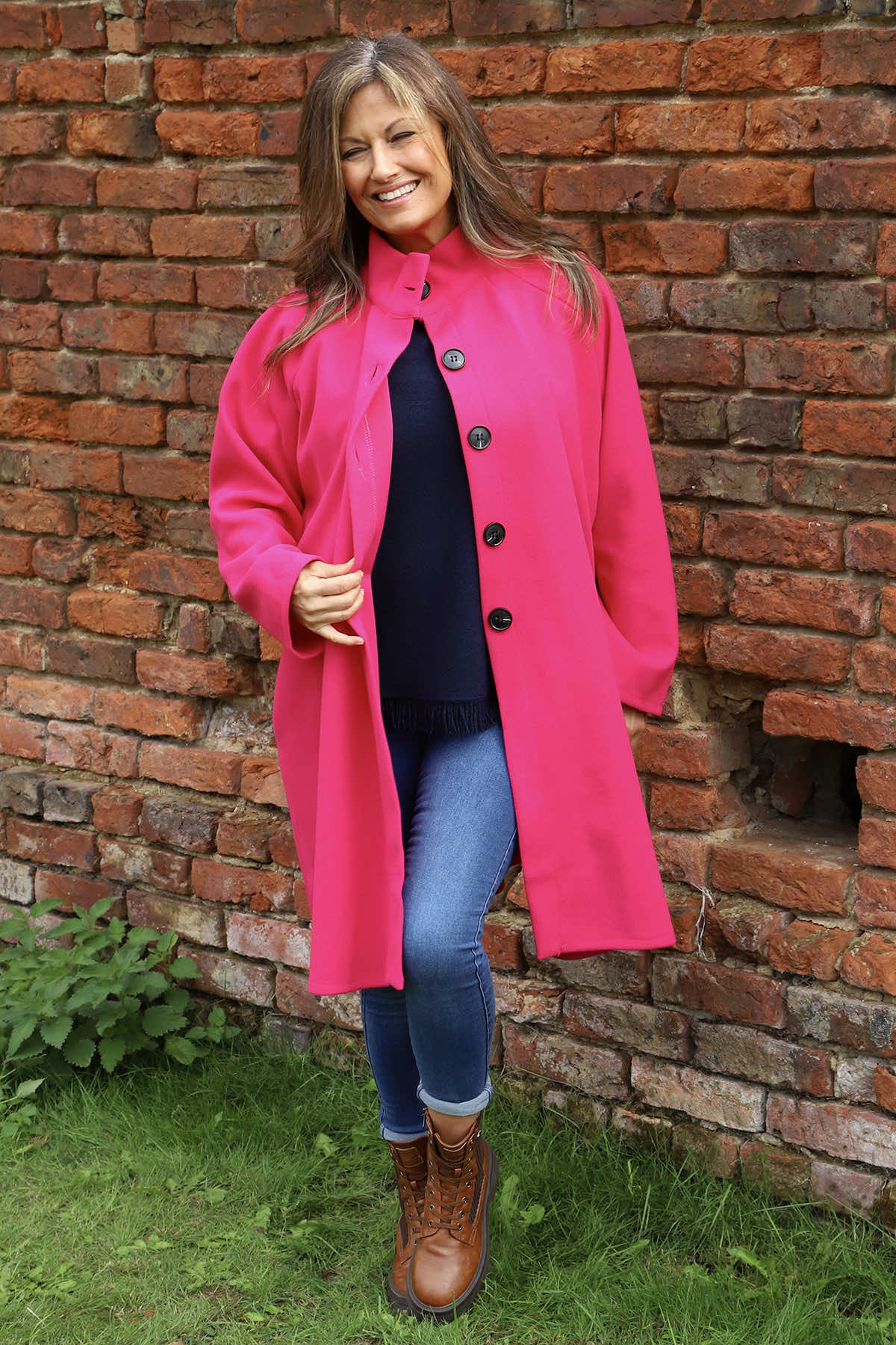 Martina Coat Fuchsia