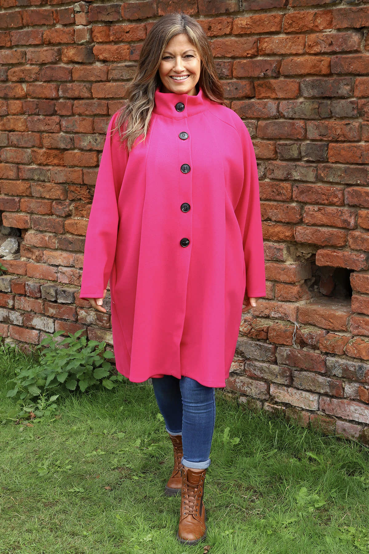 Martina Coat Fuchsia