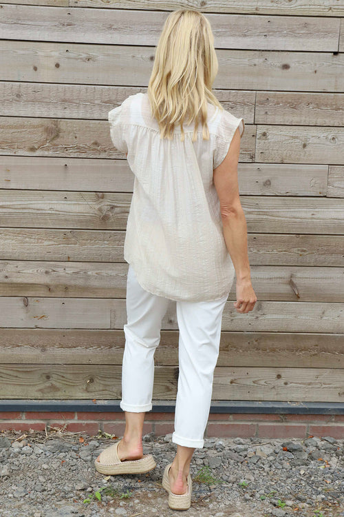 Kimmie Sleeveless Blouse Stone - Image 4