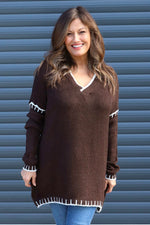 Emma Knitted Jumper Cocoa Cocoa - Emma Knitted Jumper Cocoa