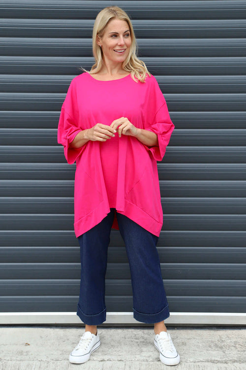 Bianca Cotton Top Fuchsia - Image 1