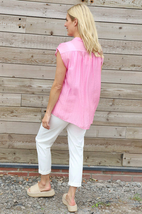 Kimmie Sleeveless Blouse Pink - Image 4