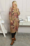 Owena Print Cotton Dress Camel