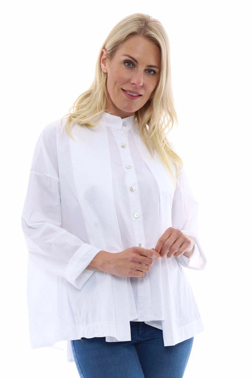 Circe Cotton Shirt White - Image 2