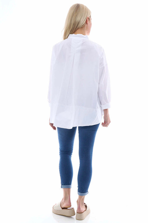 Circe Cotton Shirt White - Image 5