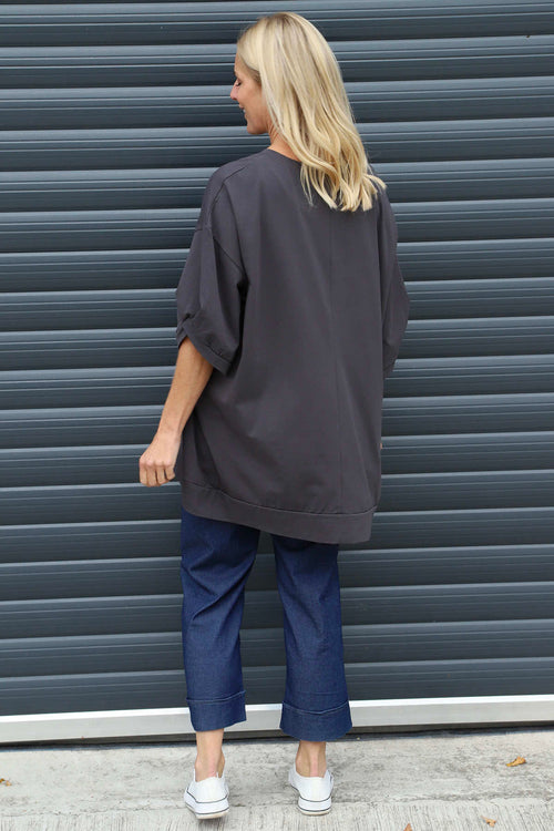 Bianca Cotton Top Charcoal - Image 4