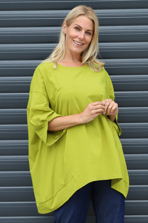 Bianca Cotton Top Olive - Image 2