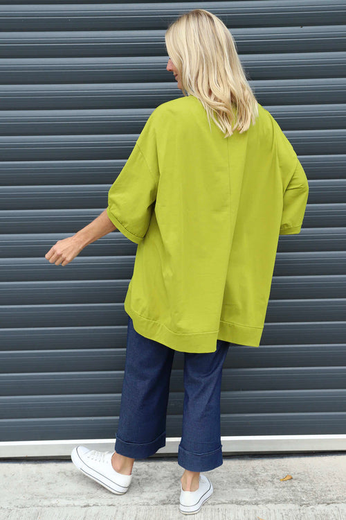 Bianca Cotton Top Olive - Image 4