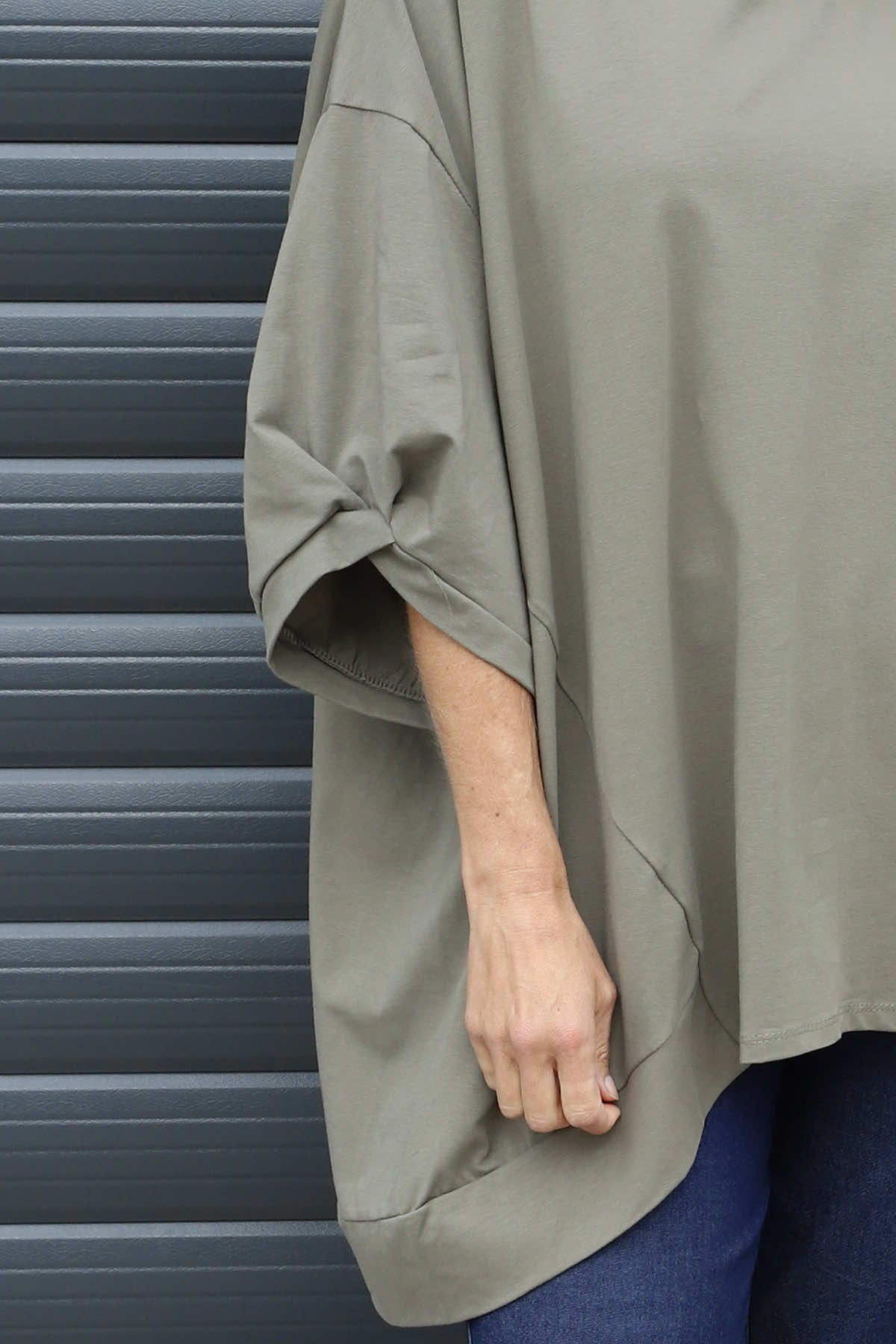 Bianca Cotton Top Khaki