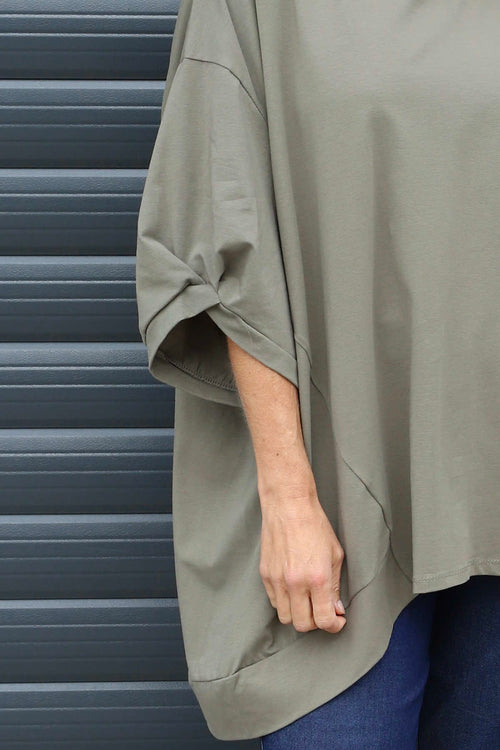 Bianca Cotton Top Khaki - Image 3