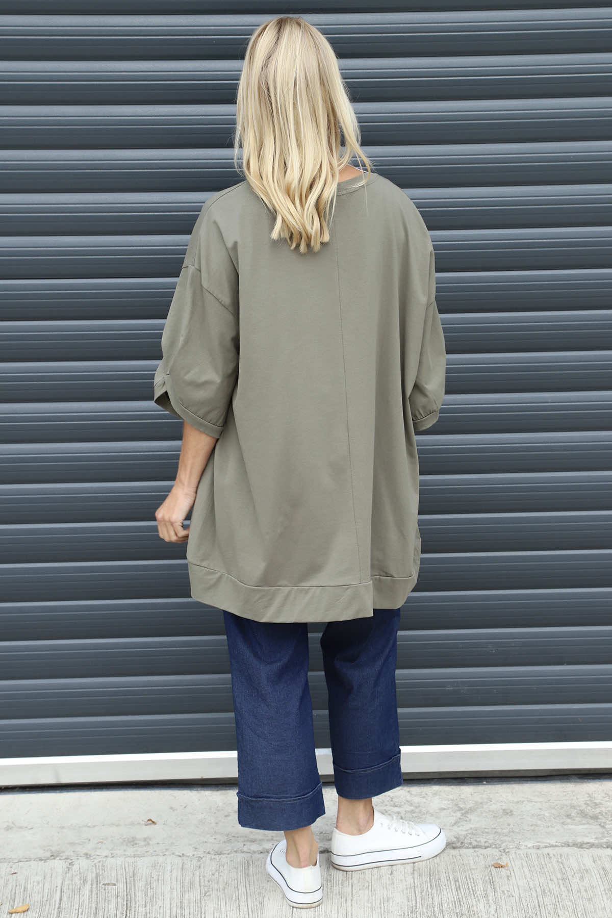 Bianca Cotton Top Khaki