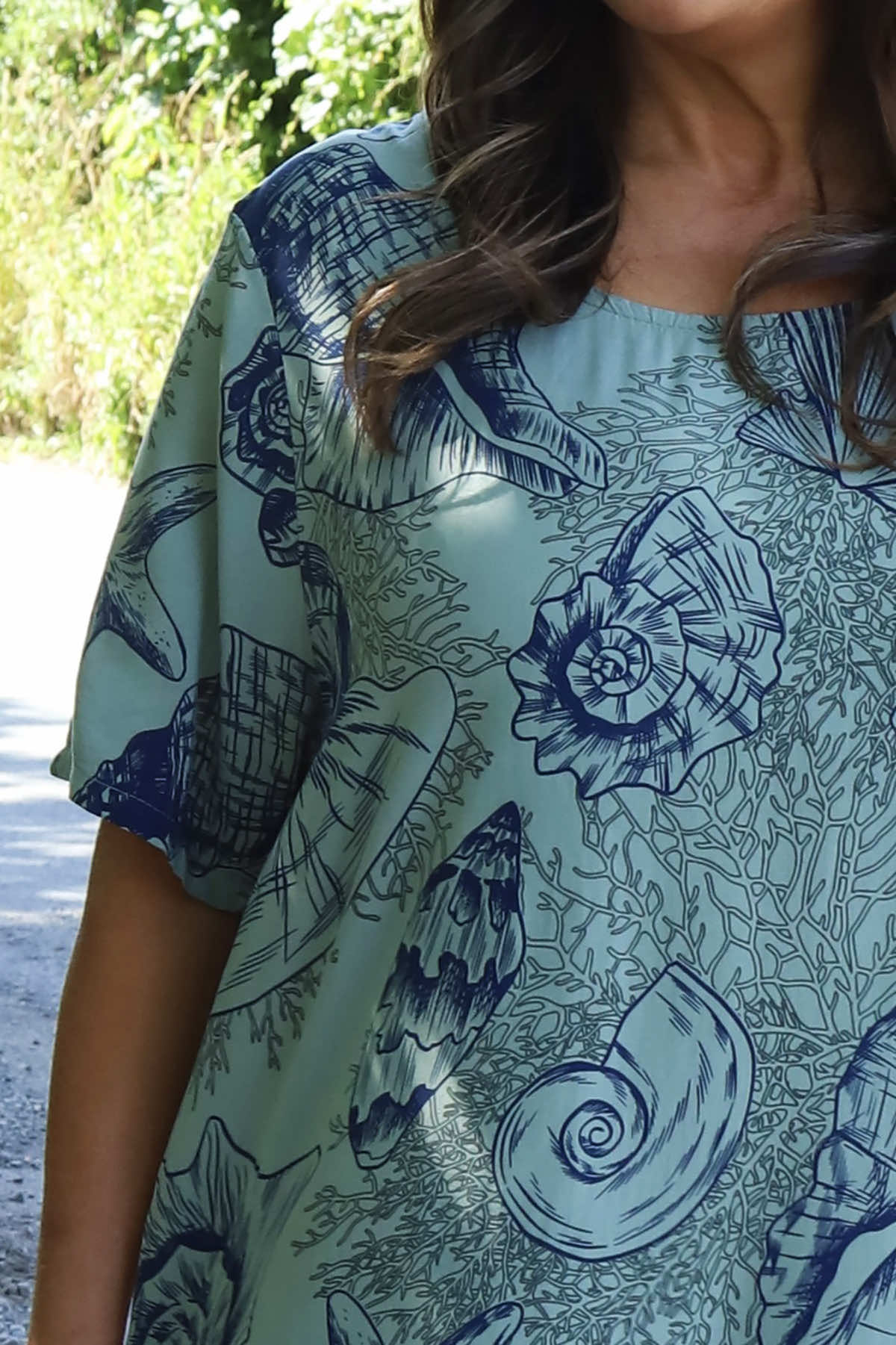 Ninetta Shell Print Dress Khaki