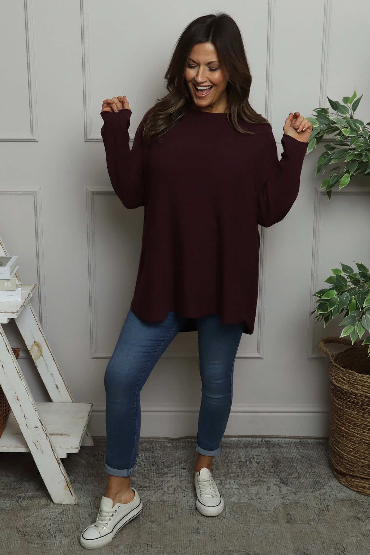Alazne Jumper Burgundy
