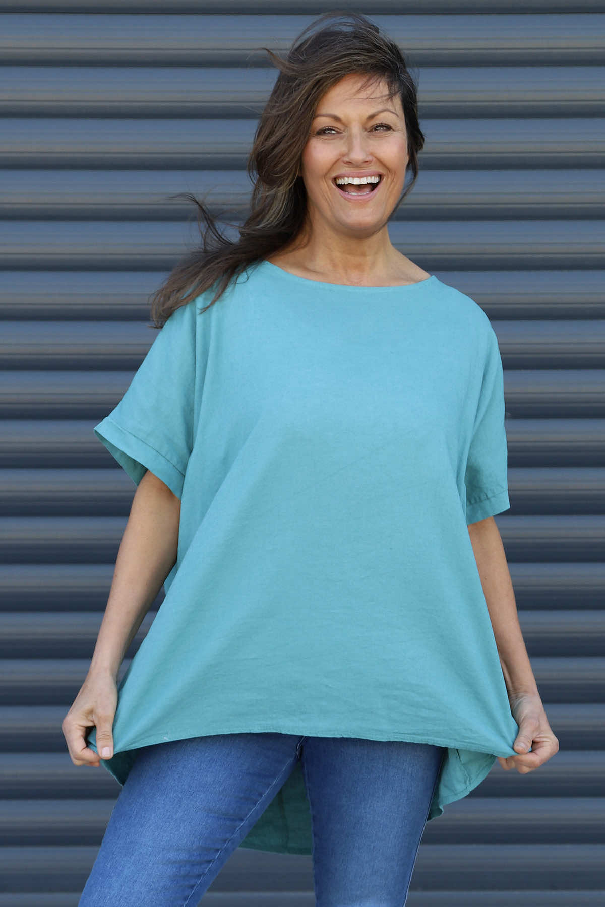 Broadstairs Linen Top Jade Green
