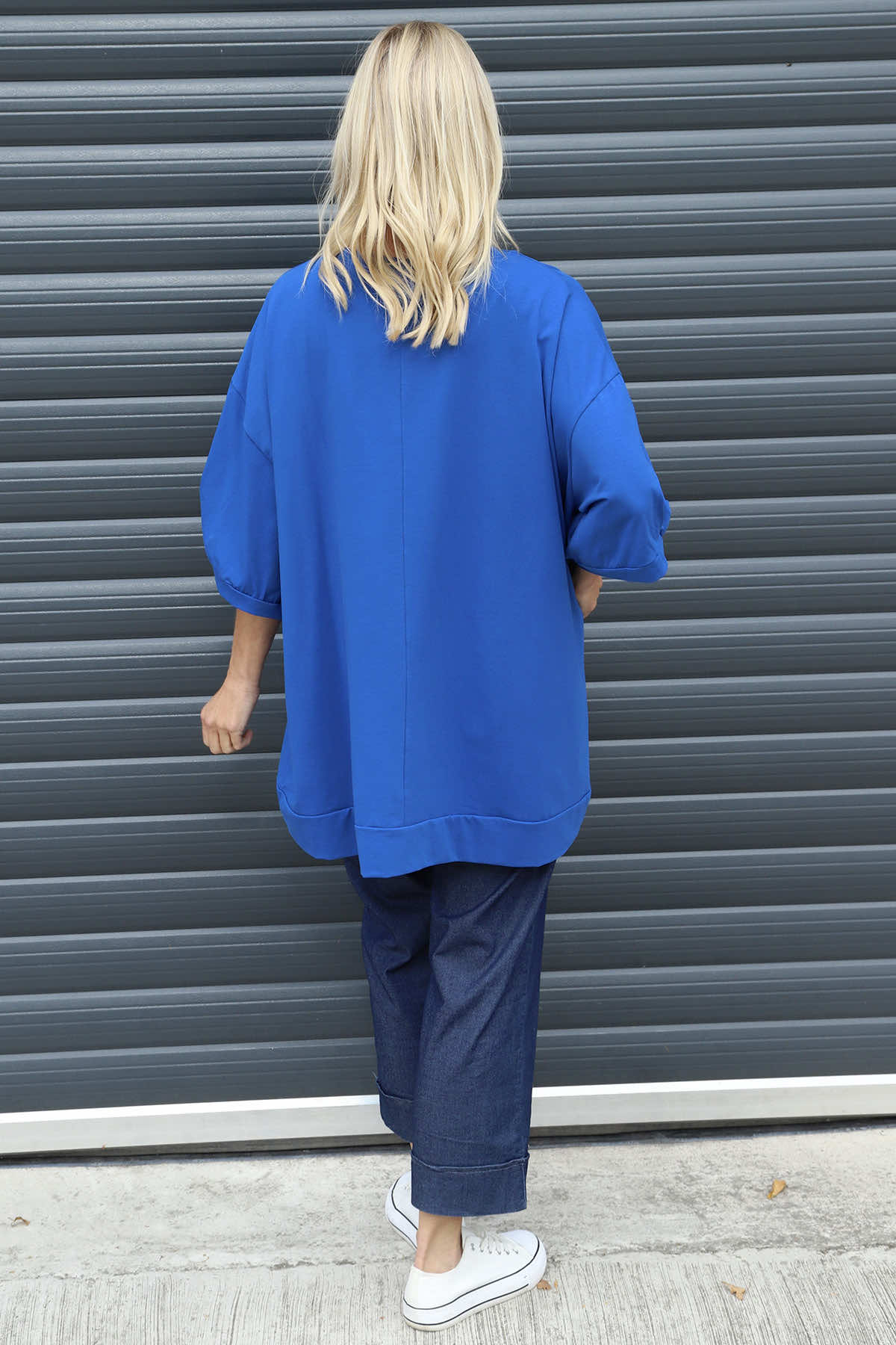 Bianca Cotton Top Cobalt