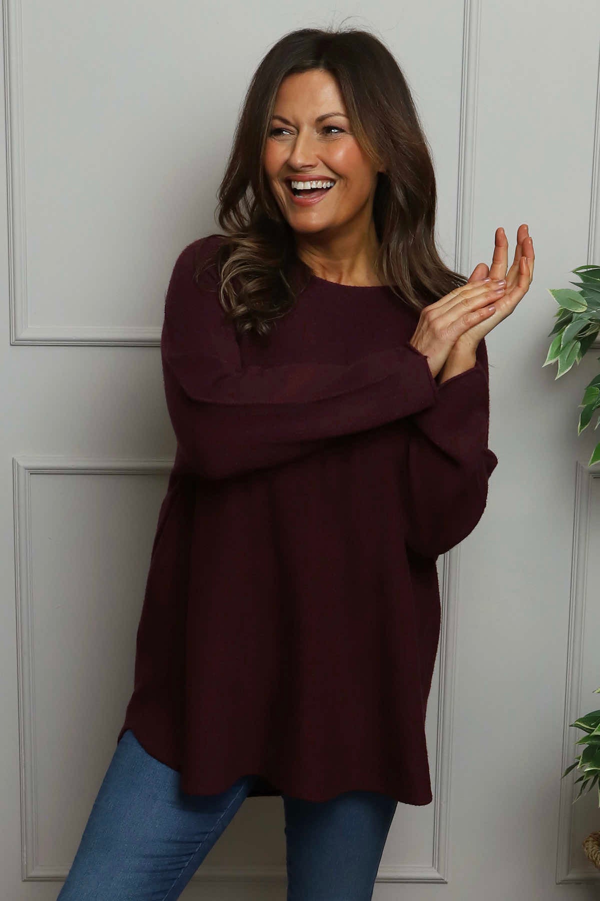 Alazne Jumper Burgundy