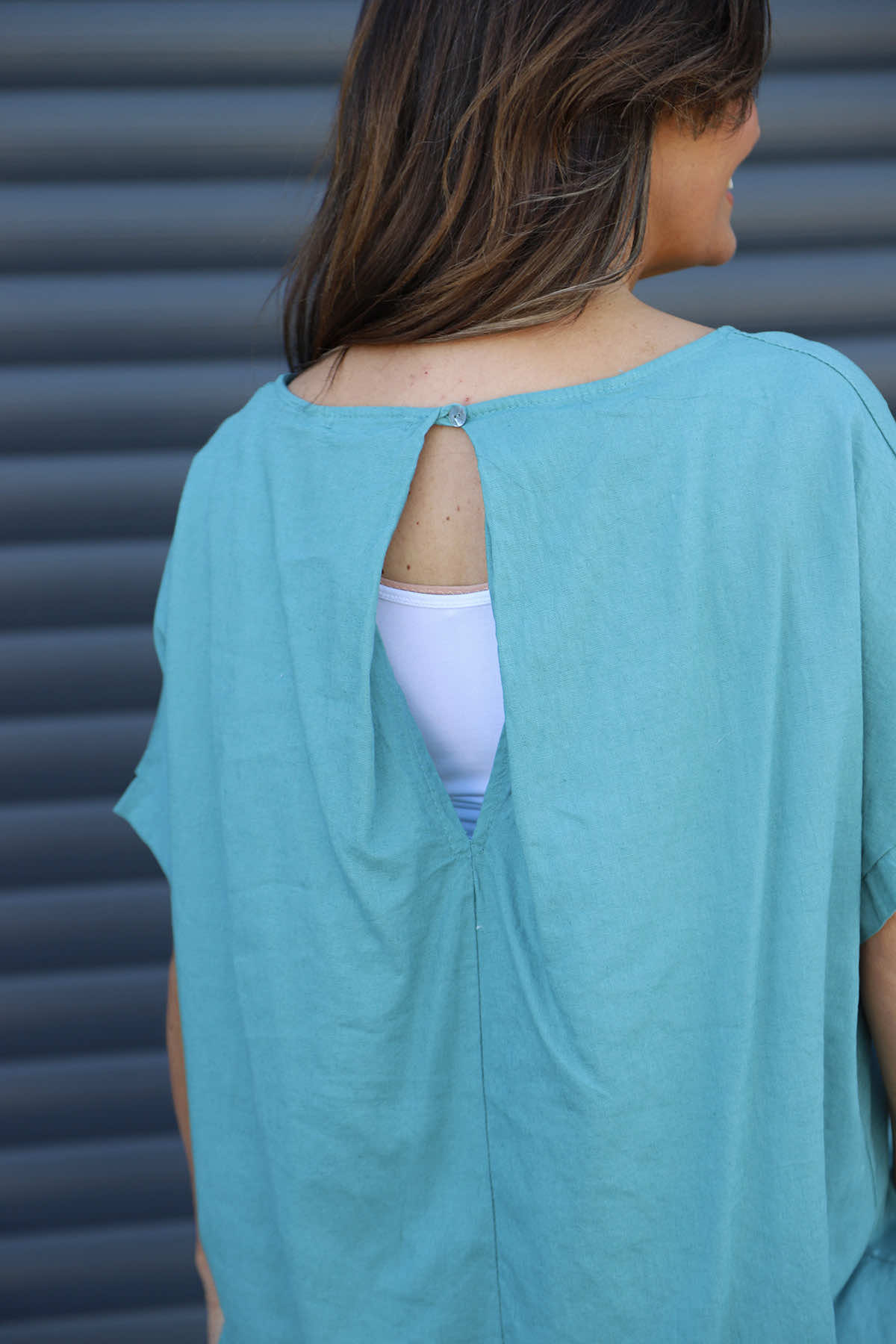 Broadstairs Linen Top Jade Green