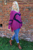 Roxanna Heart Knitted Jumper Berry