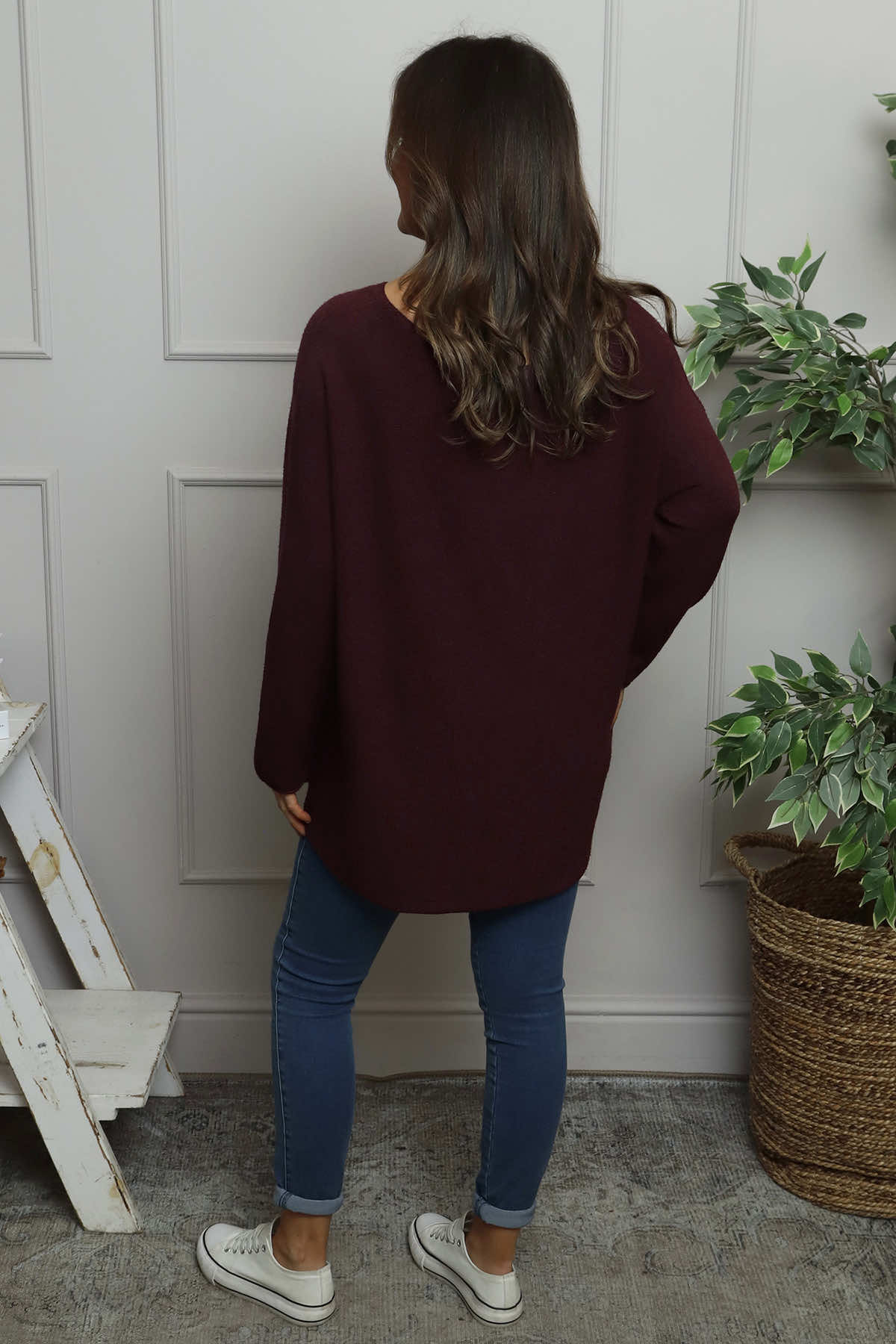 Alazne Jumper Burgundy