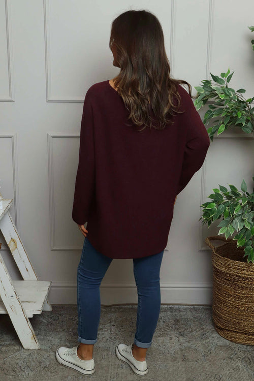 Alazne Jumper Burgundy - Image 4