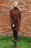 Bridie Polo Neck Knitted Tunic Cocoa