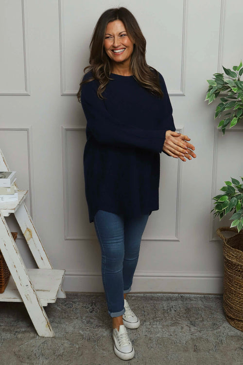 Alazne Jumper Navy - Image 1