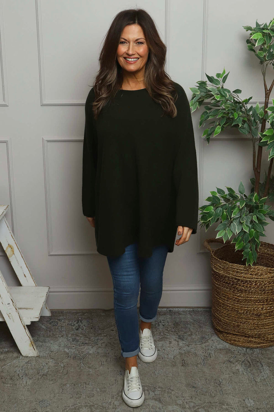 Alazne Jumper Dark Khaki