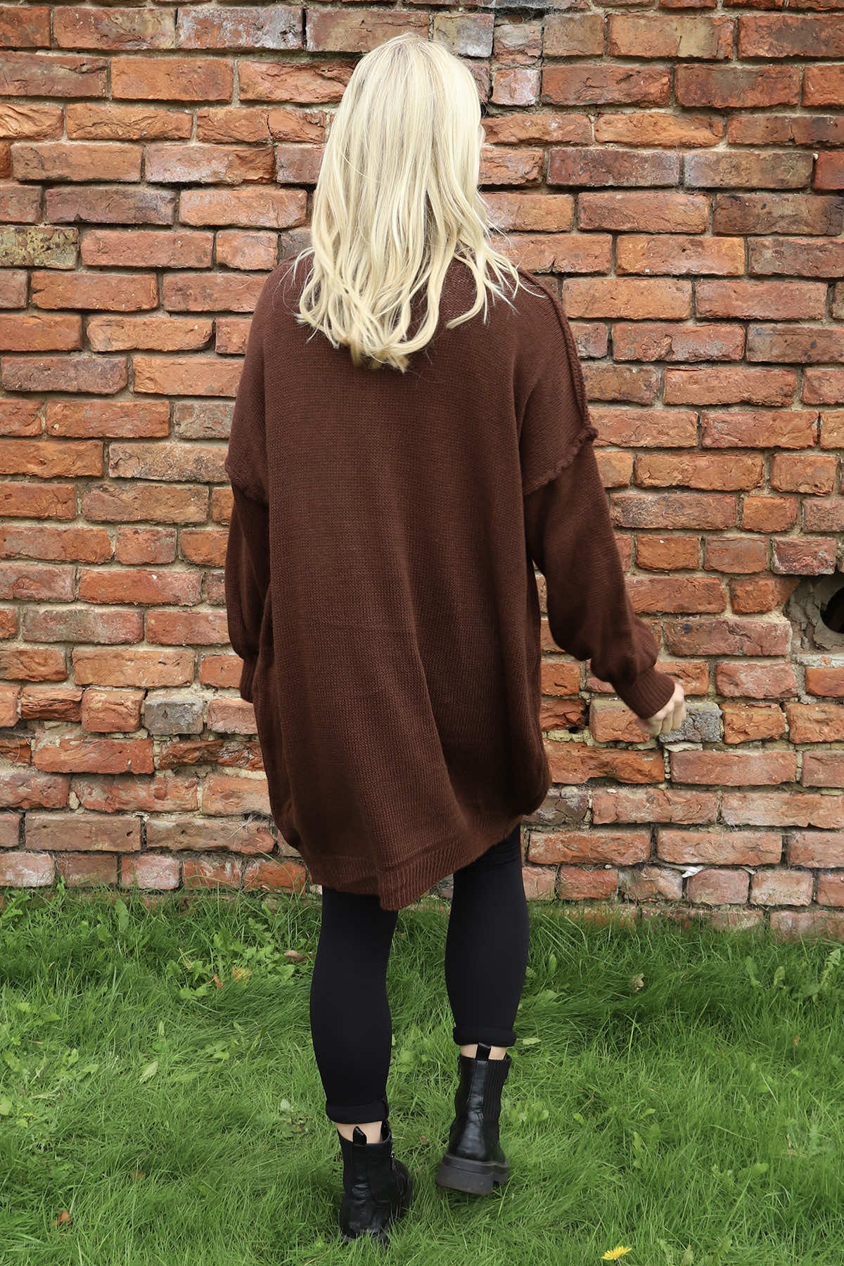 Bridie Polo Neck Knitted Tunic Cocoa