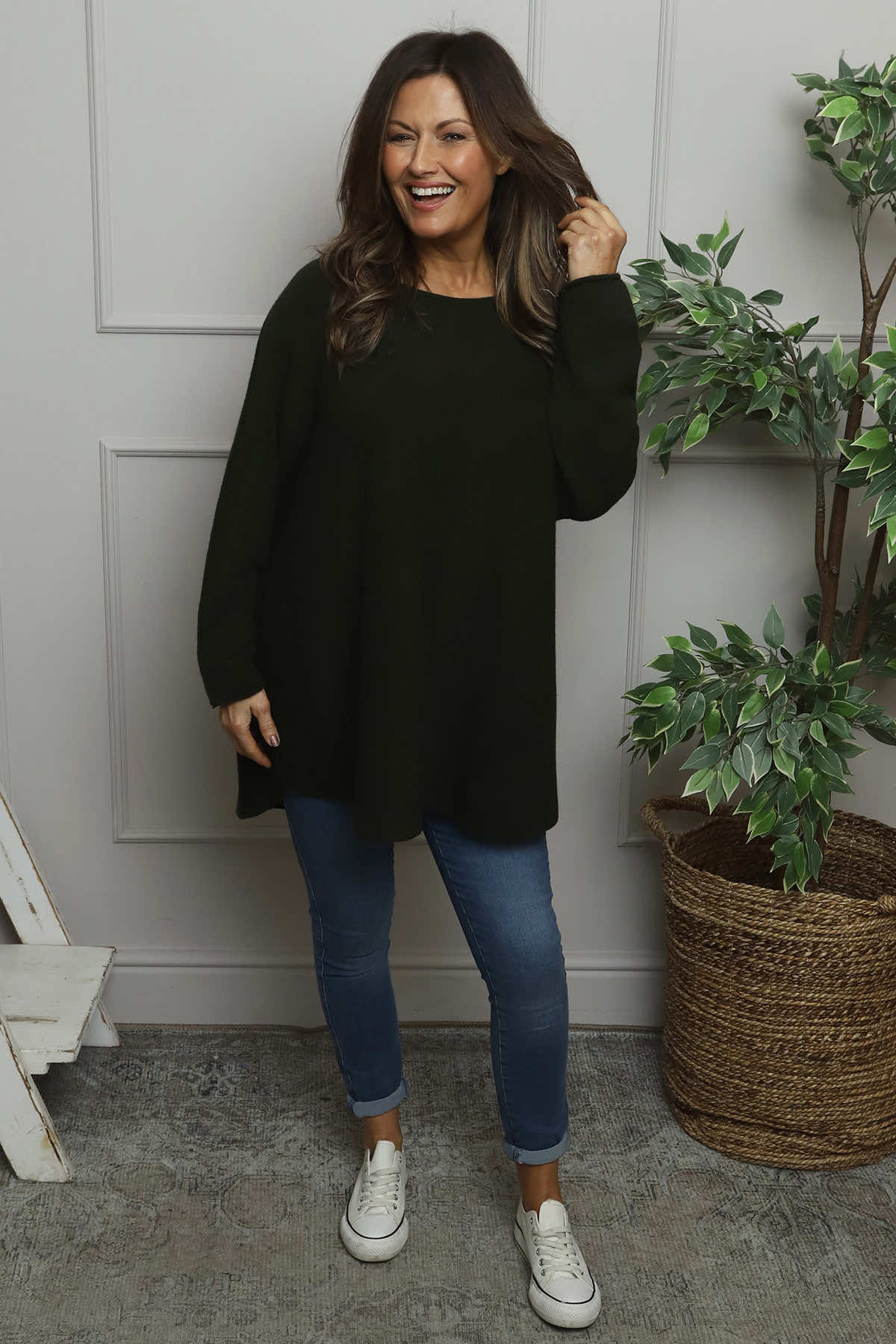 Alazne Jumper Dark Khaki