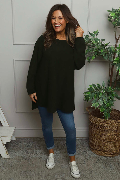 Alazne Jumper Dark Khaki - Image 2