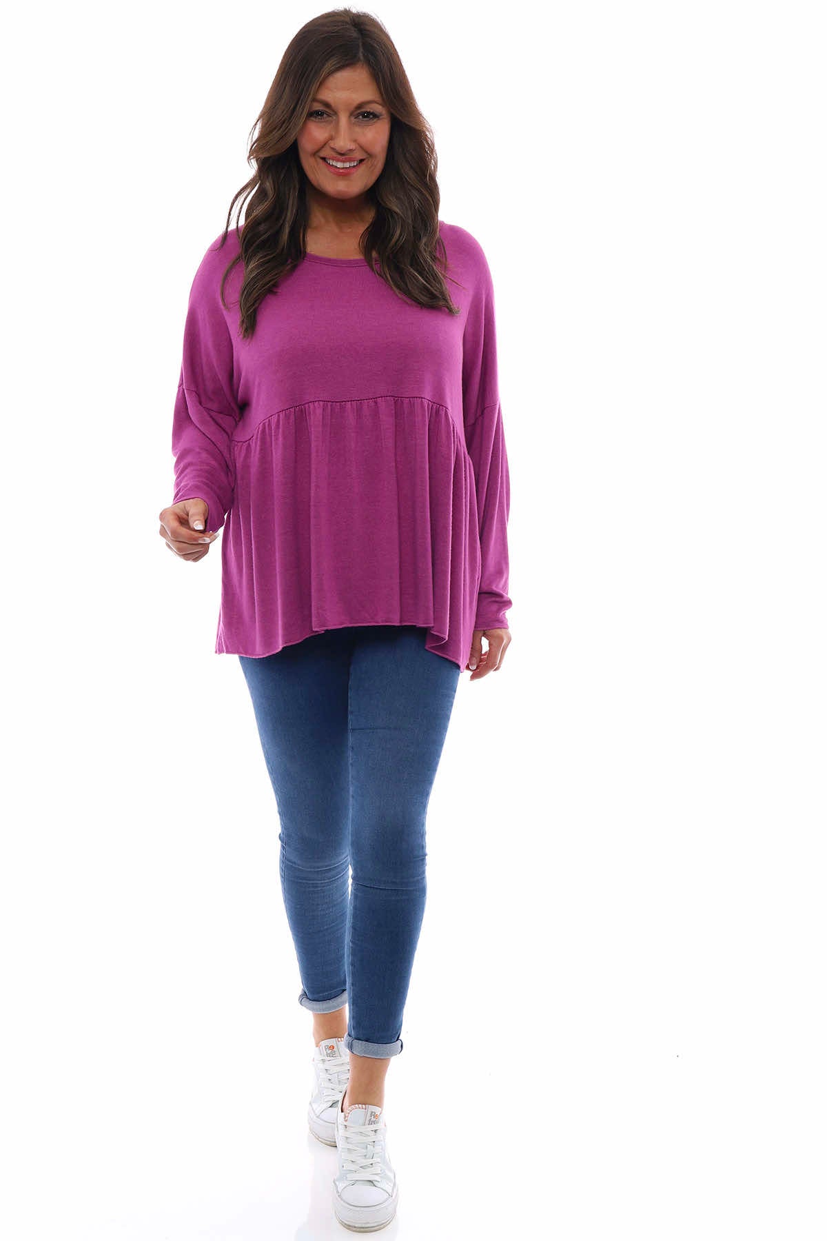 Caprice Knit Top Berry