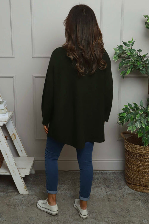 Alazne Jumper Dark Khaki - Image 4