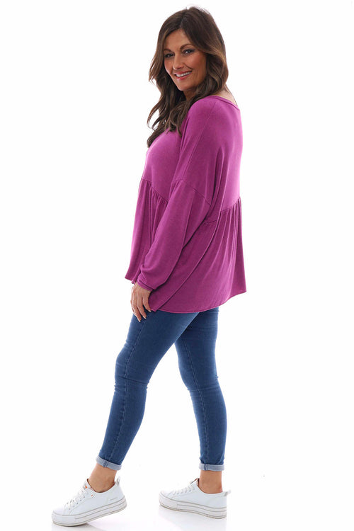Caprice Knit Top Berry - Image 5