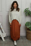 Lavone Cotton Skirt Burnt Orange