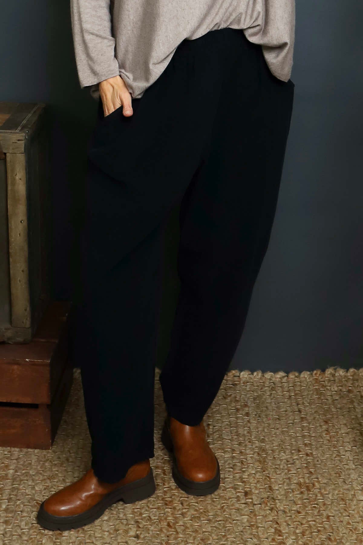 Myleene Needlecord Trousers Black