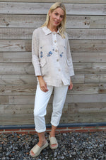 Orlanda Linen Jacket Stone Stone - Orlanda Linen Jacket Stone